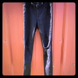 Black Women’s Ripped High Waisted Jeans